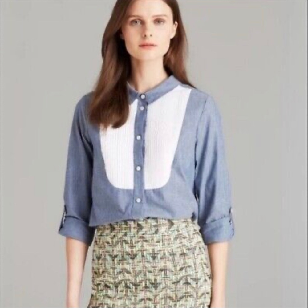 Kate Spade Tuxedo Chambray Shirt, 2